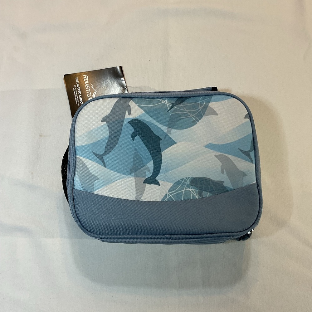Adventuridge NWT Blue Dolphin Design Insulated Lunch Box